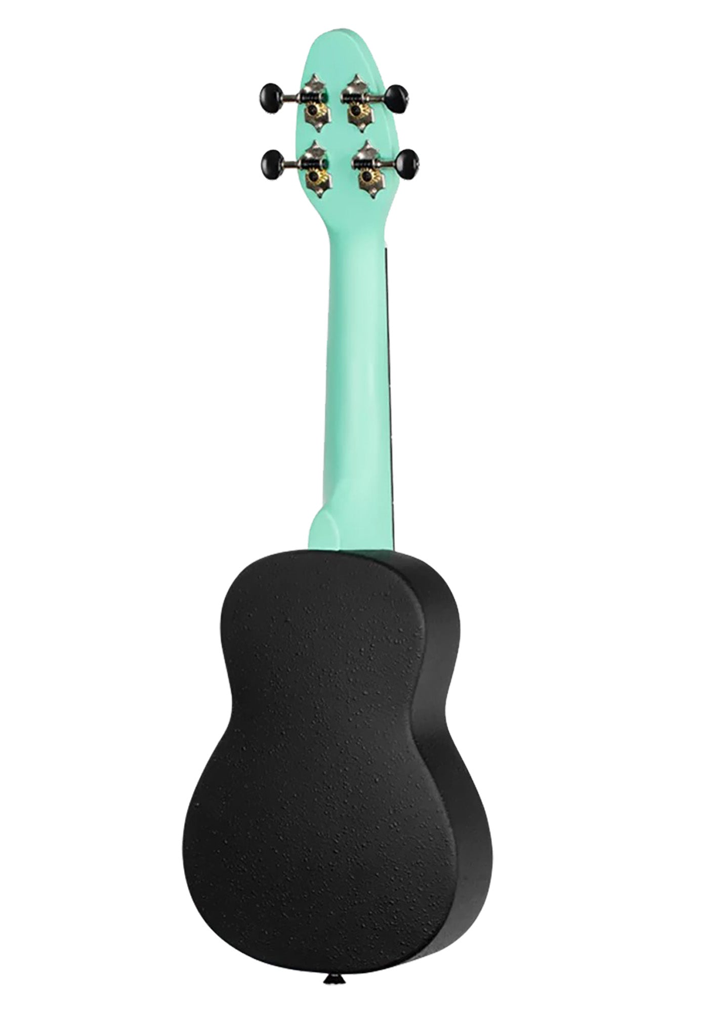 K2-CBM, pack ukulélé Soprano, table agathis, corps ABS galbé, manche okoumé, 12 frettes, accessoires, caribbean mint satiné