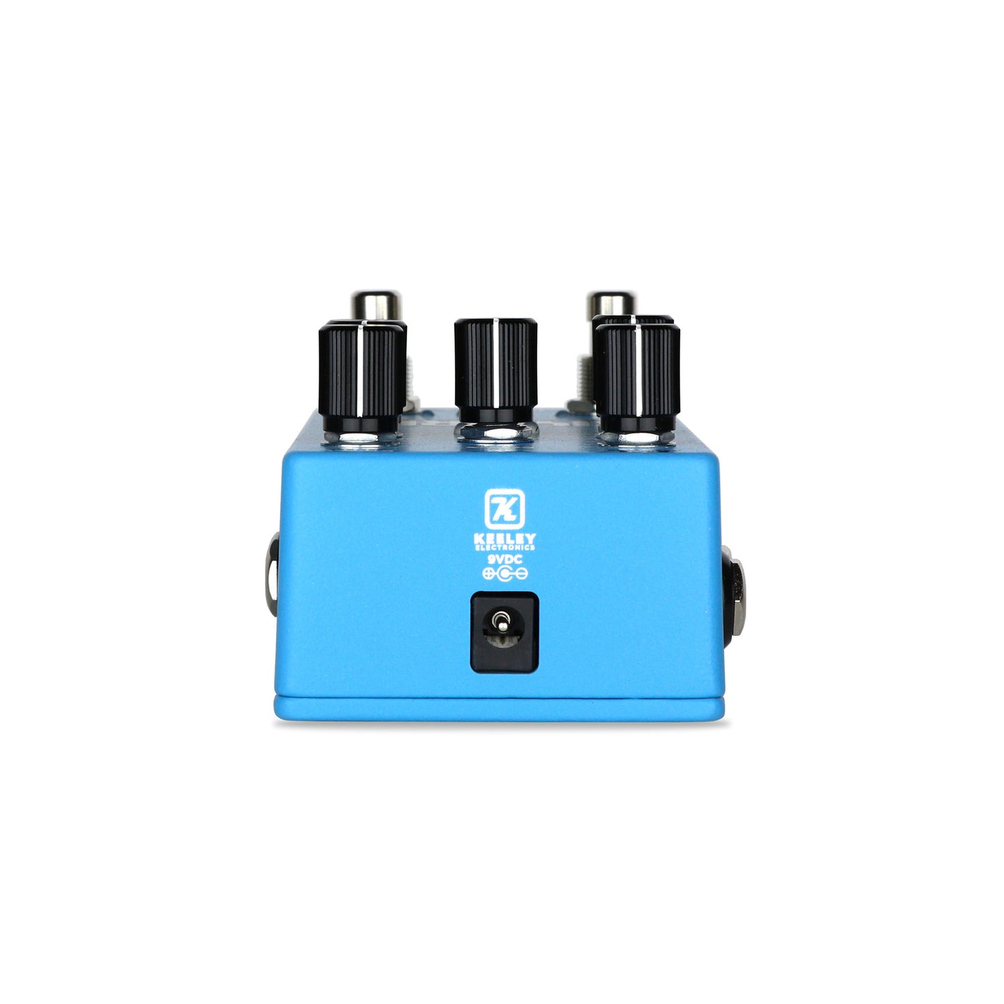 Pédale HYDRA, réverb et trémolo stéréo, 3 presets, tap tempo, entrée pour pédale d'expression, boitier métal, bleu