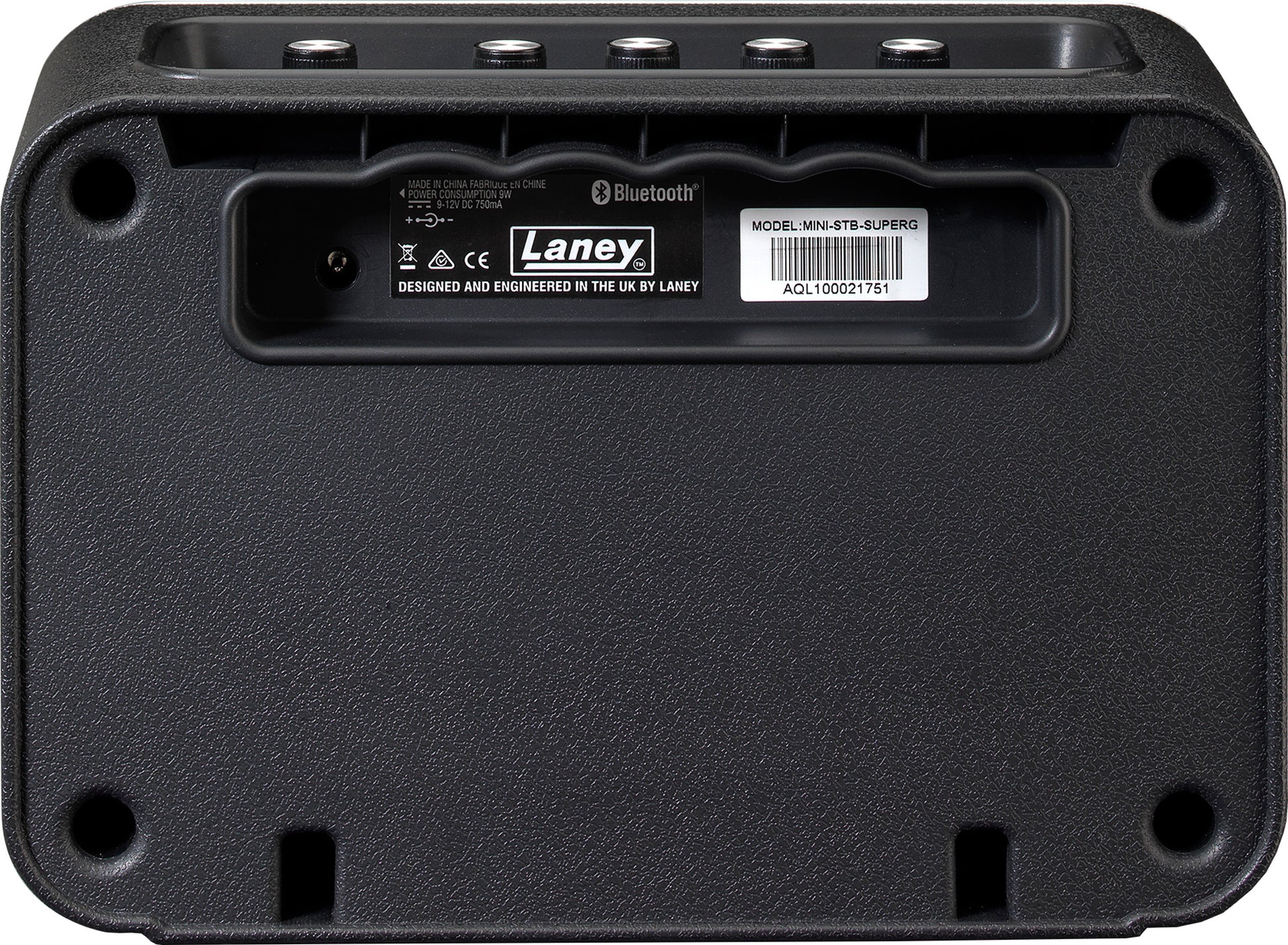 Ampli guitare MINI-STB-SG2 stéréo 2x 3W, connexion Bluetooth, look Supergroup, 2x HP 3", 2 canaux, connectique LSI, noir