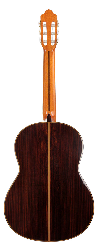 9C/B, table cèdre massif, f/e palissandre indien massif, nouveau barrage, manche avec insert ébène, touche ébène, soft case