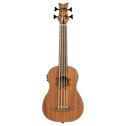 LIZZY, EQ MagusUkebass, table acajou, fond & éclisses acajou, manche acajou (45 mm au sillet), 15 frettes, housse