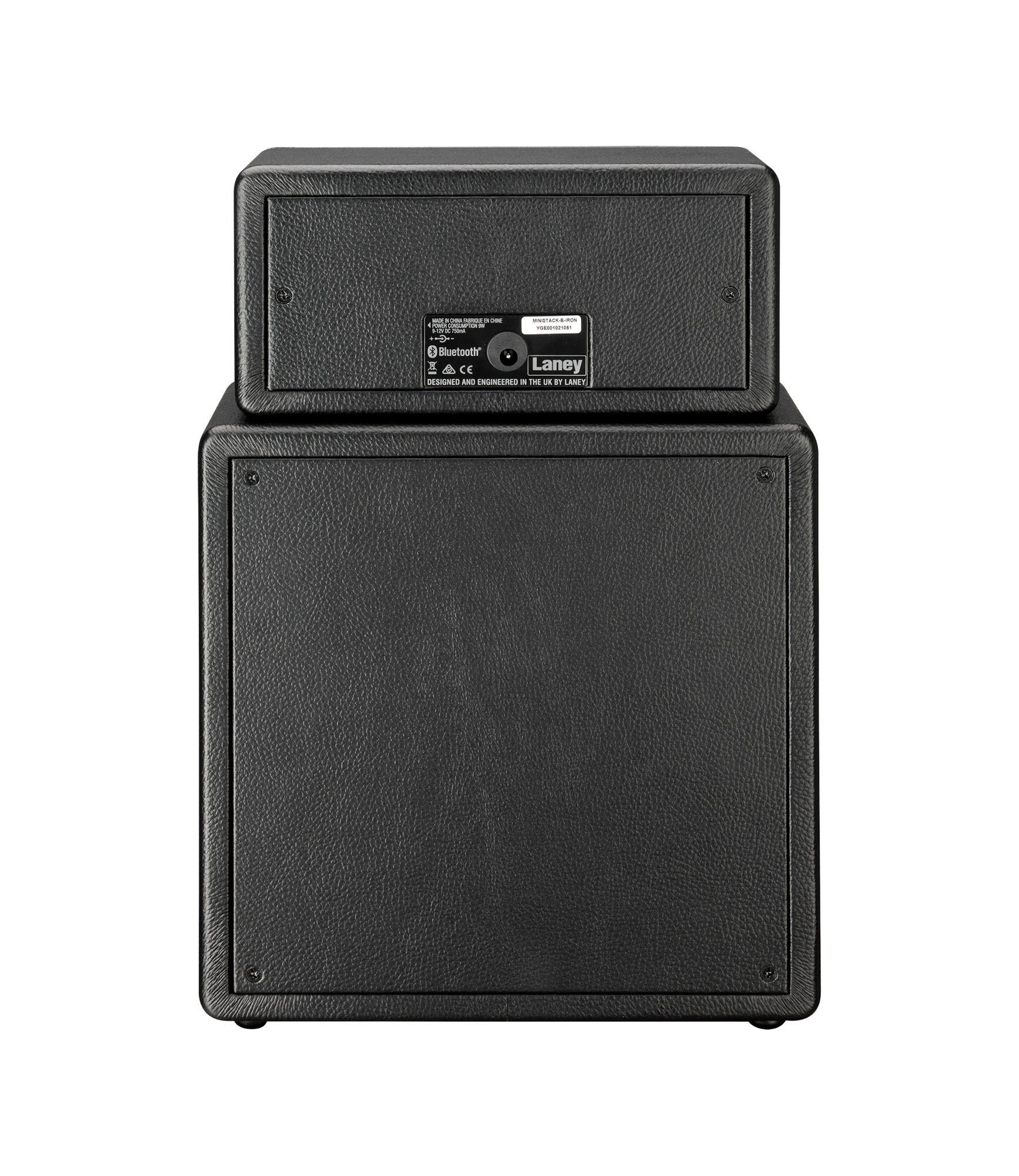 Ampli guitare MINISTACK-B-IRON stéréo 2x 3W, connexion Bluetooth, look Ironheart, 4 x HP 3", 2 canaux, connectique LSI, noir