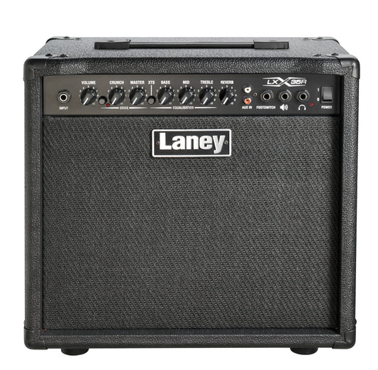 Ampli guitare électrique 35W, 1x HP 10", 2 canaux, EQ 3 bandes, réverb, 10 kg, noir