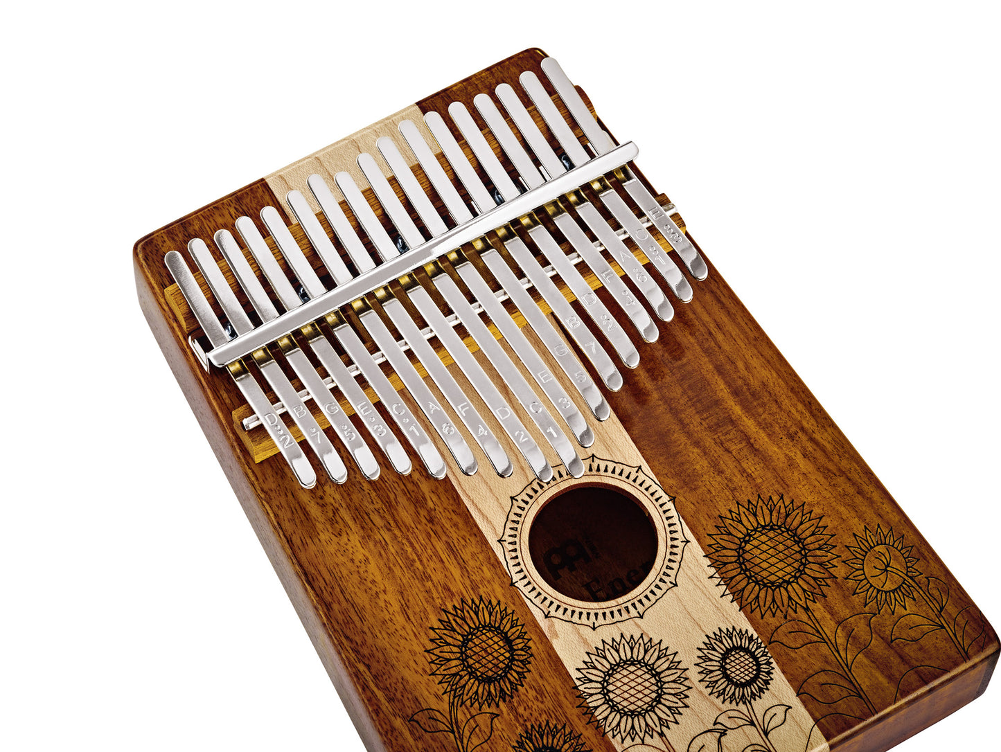 Kalimba Meinl Sonic Energy Sound Hole 17 notes en DO majeur. Erable et d'acacia massifs.