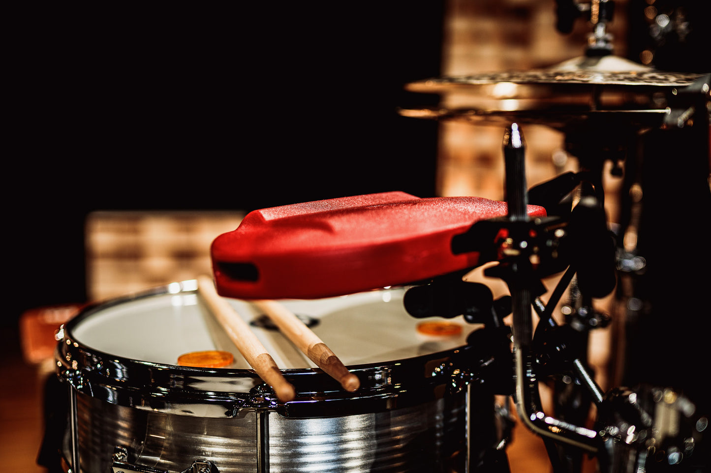 Block percussion Meinl, polyéthylène, aigu, avec attache, rouge