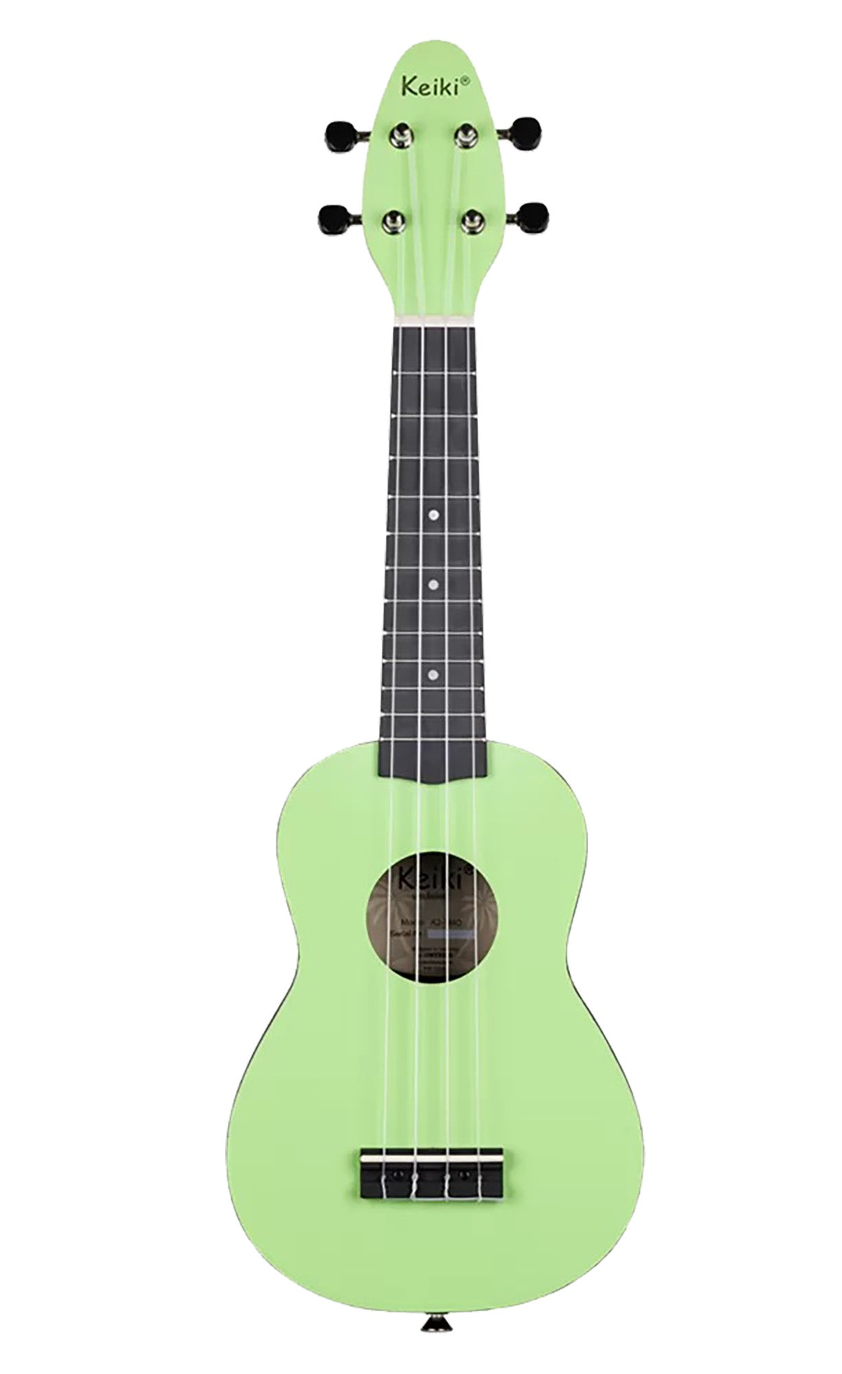 K2-TMO, pack ukulélé Soprano, table agathis, corps ABS galbé, manche okoumé, 12 frettes, accessoires, tomatillo satiné