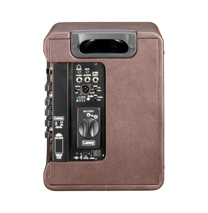 Ampli guitare acoustique 60W (Classe D) A-Fresco-2, HP 8" double cône, 2 canaux identiques, alimenté par accu Li-Ion inclus