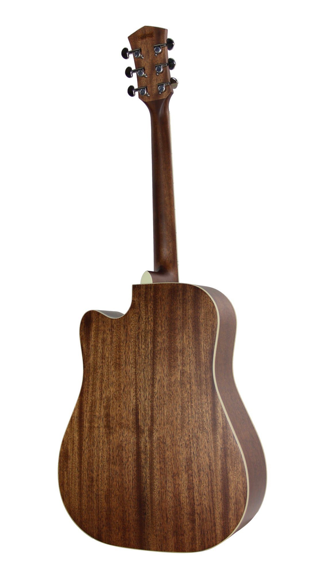 PURE-DC, forme Dreadnought pan coupé, table épicéa massif, f/e acajou massif, EQ Fishman Sonitone, housse, naturel satiné