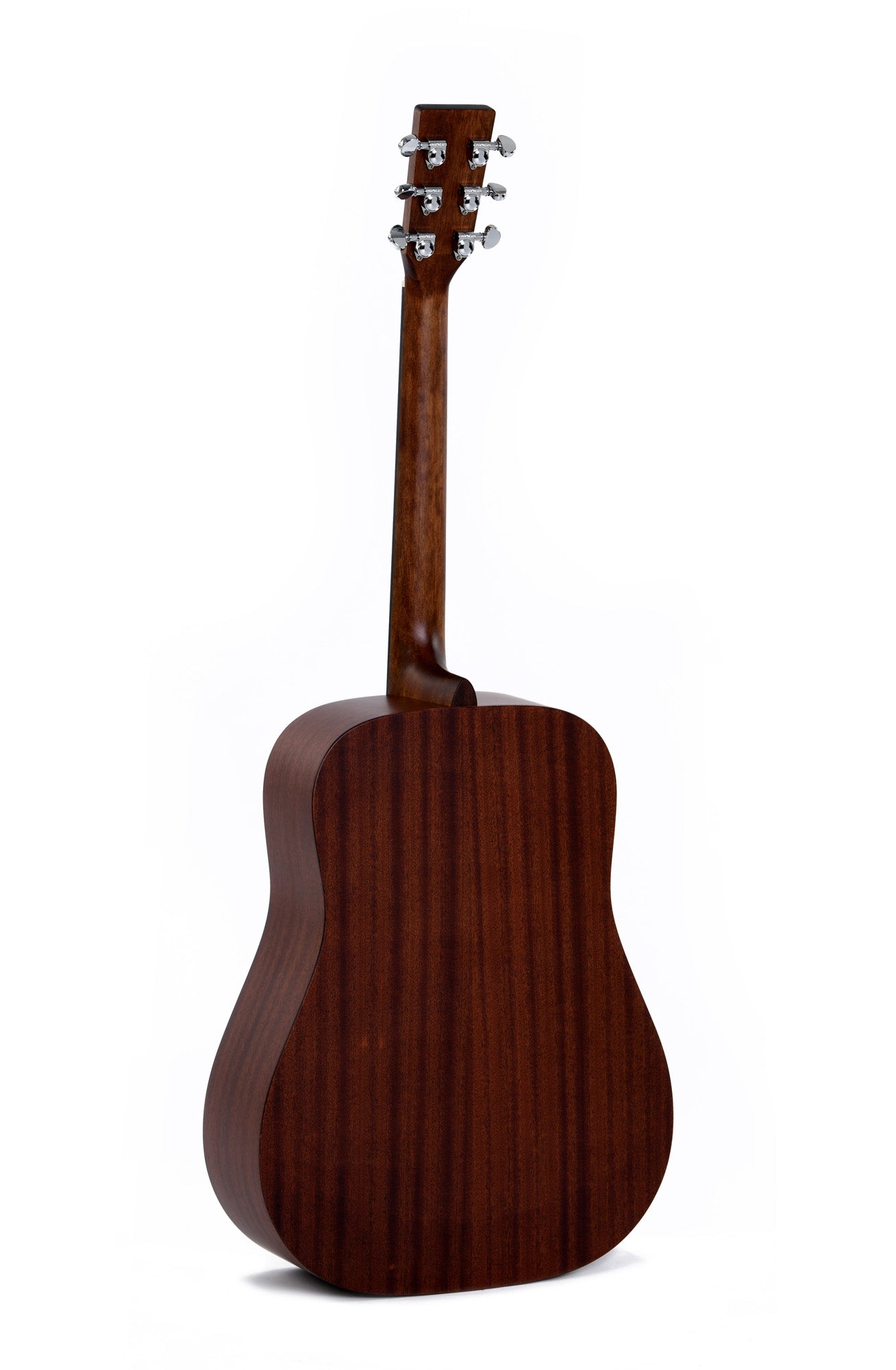 Modèle DM-15L, Dreadnought, table acajou massif, f/e acajou, touche micarta, naturel satiné, gaucher