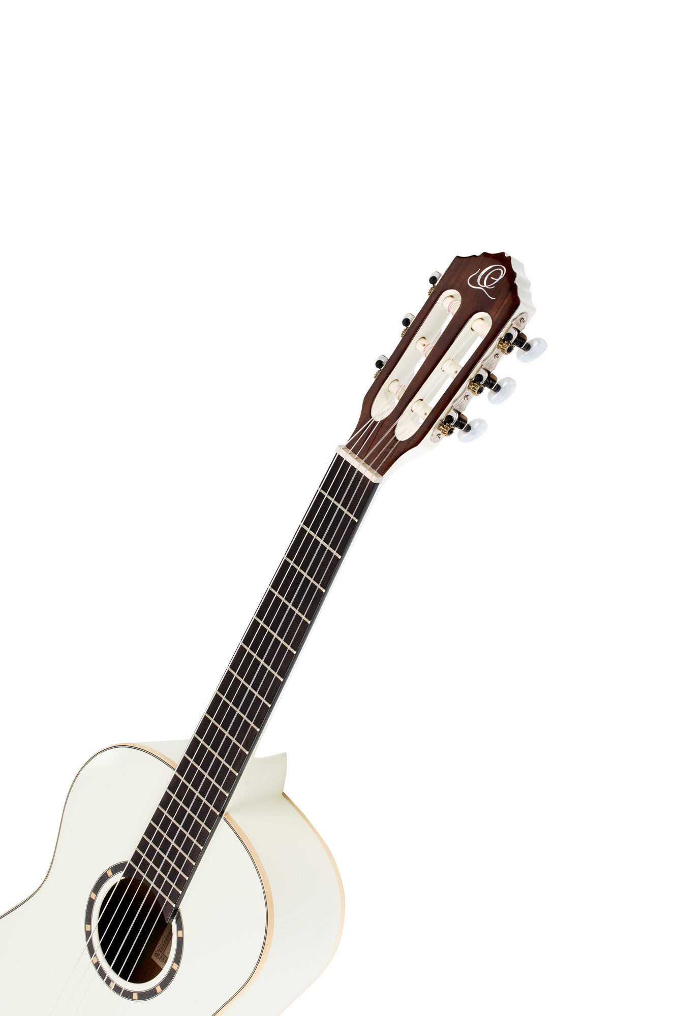 R121-1/2, table épicéa, fond & éclisses acajou, manche acajou (sillet 43.5 mm), housse, blanc brillant