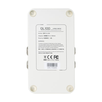 Pédale Mooer GL100, looper stéréo et boîte à rythmes, jusqu'à 300 minutes d'enregistrement, blanc