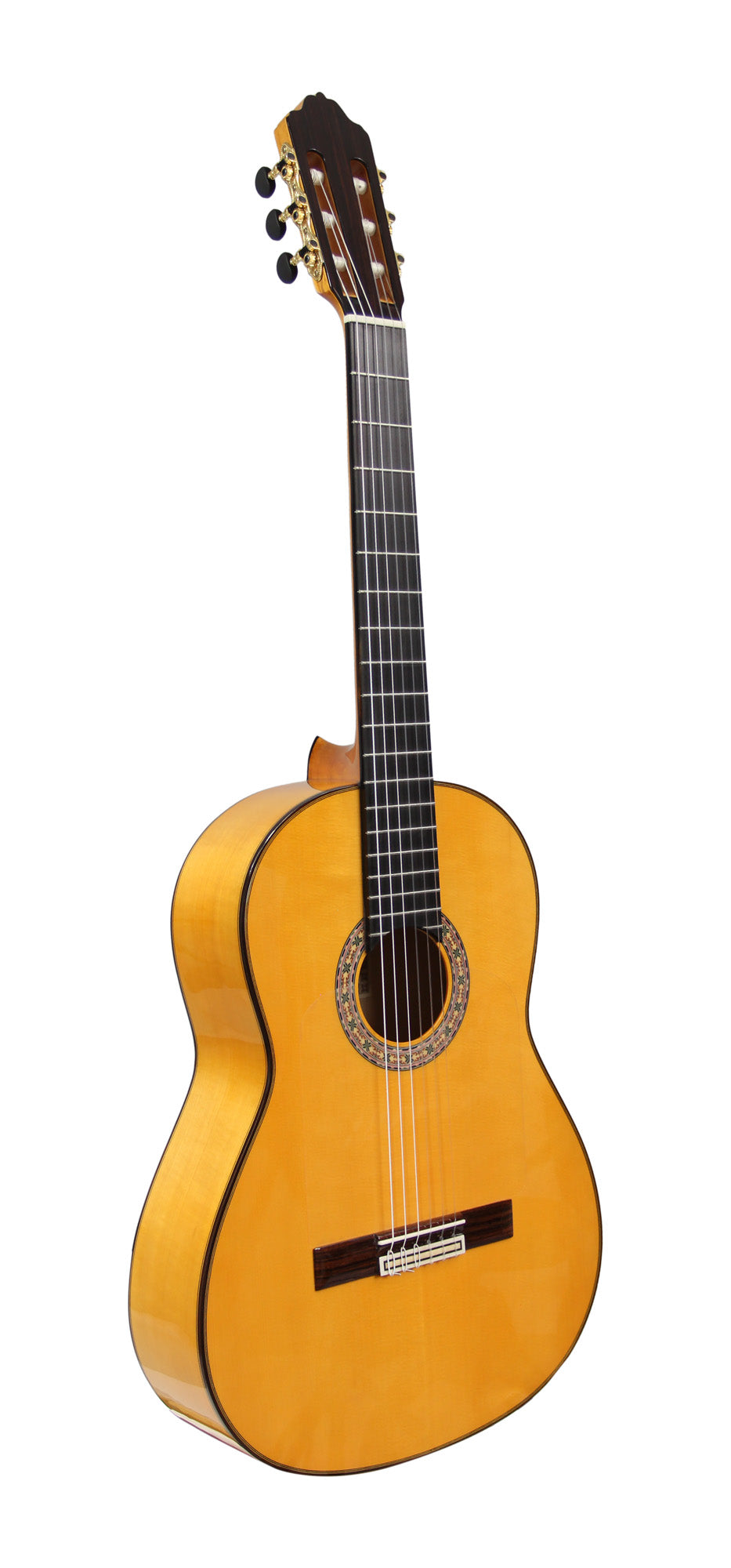 6F, Flamenca, table épicéa massif, fond & éclisses sycomore massif, manche cèdre, touche ébène