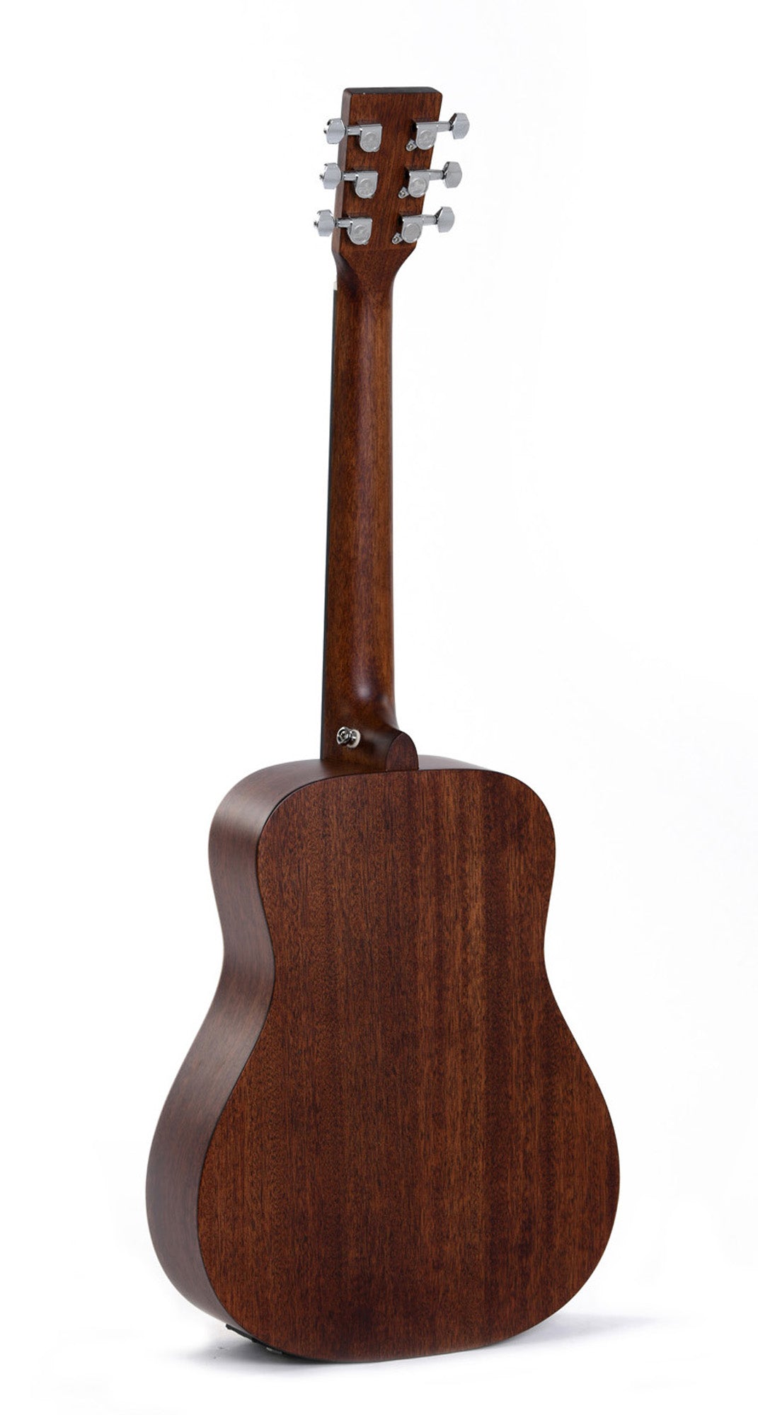 Modèle TM-12E, guitare de voyage, table épicéa massif, f/e acajou, touche micarta, EQ Sigma, housse, naturel