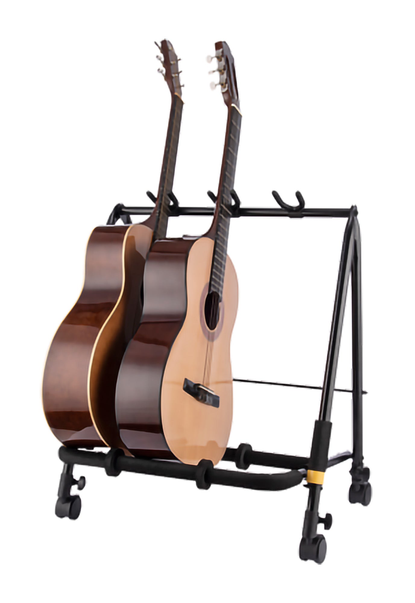 Rack 3 guitares, idéal pour la scène, mise en place et transport faciles, roulettes, 3.6 kg