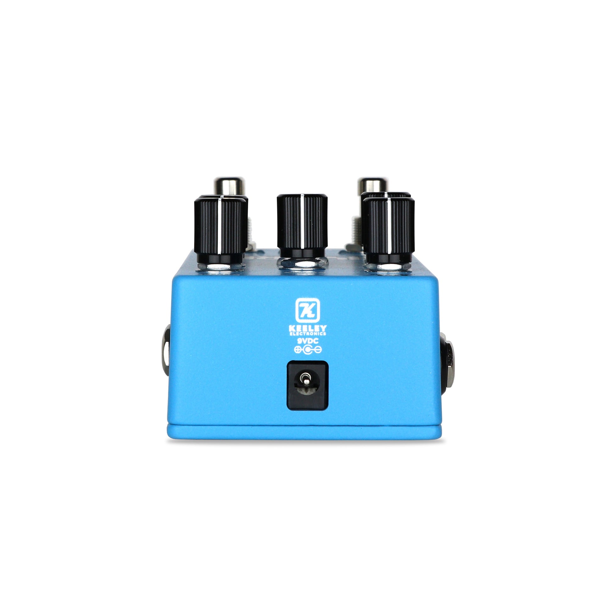 Pédale HYDRA, réverb et trémolo stéréo, 3 presets, tap tempo, entrée pour pédale d'expression, boitier métal, bleu