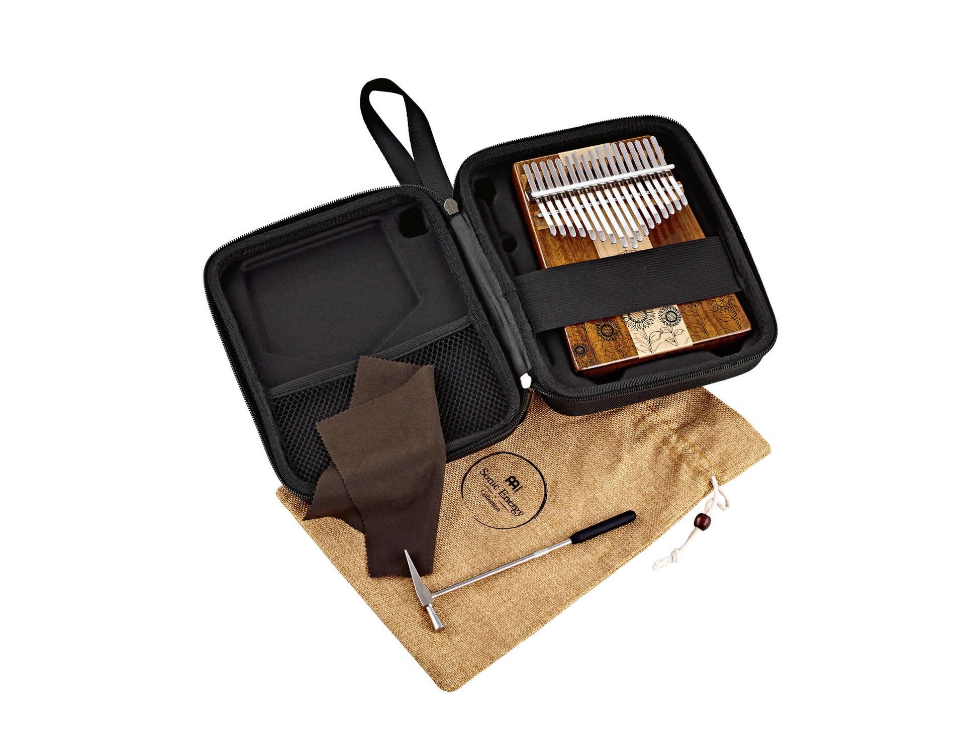 Kalimba Meinl Sonic Energy Sound Hole 17 notes en DO majeur. Erable et d'acacia massifs.