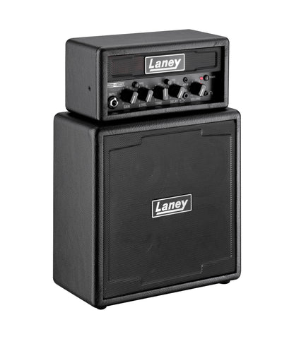 Ampli guitare MINISTACK-IRON stéréo 2x 3W, look Ironheart, 4 x HP 3", 2 canaux, connectique LSI, noir