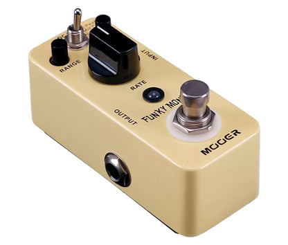 Pédale FUNKY MONKEY, wah-wah numérique automatique 3 modes peak (Hi/Mid/Low), boîtier métal, true bypass, jaune