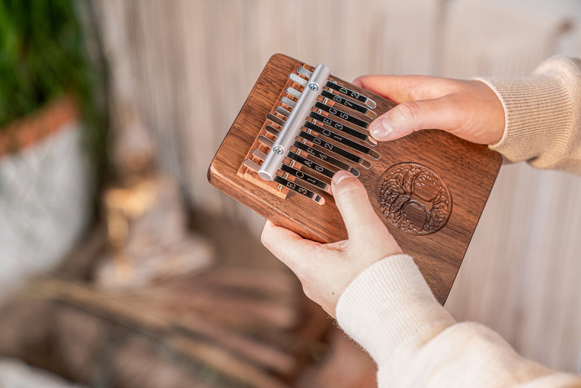 KALIMBA SONIC ENERGY 10 NOTES, DO MAJEUR