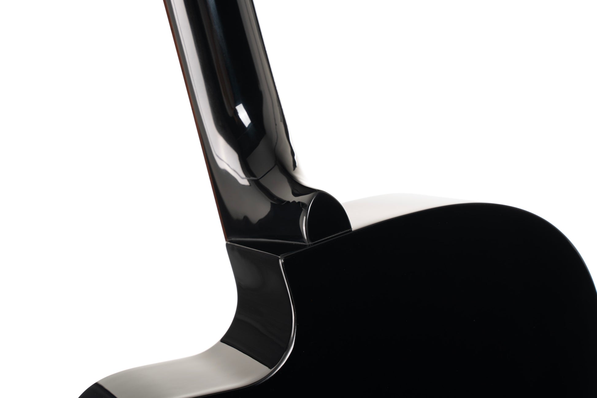 L60, forme Orchestra Model, pan coupé, table épicéa massif, fond & éclisses acajou, touche laurier, EQ CE304T, noir brillant