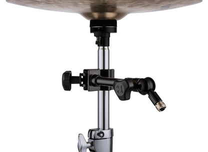 Support pour micro, attache sur pieds ronds ou carrés jusqu'à 3.5 cm d'épaisseur, noir