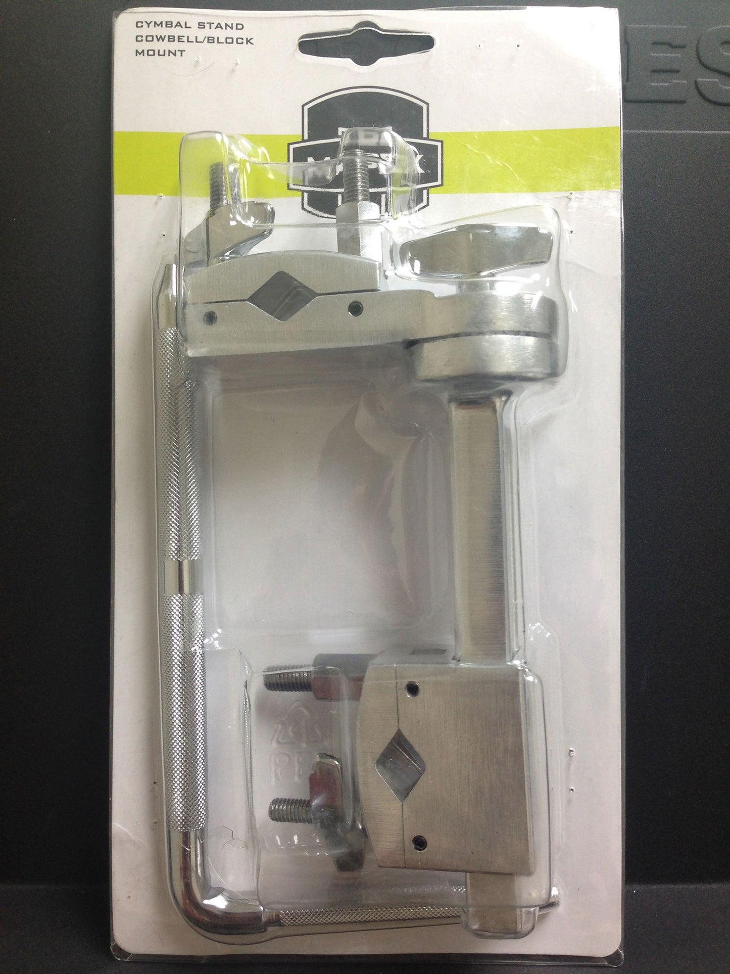 Attache cloche à fixer sur un support, 1 angle réglable à 360°, avec tige en L