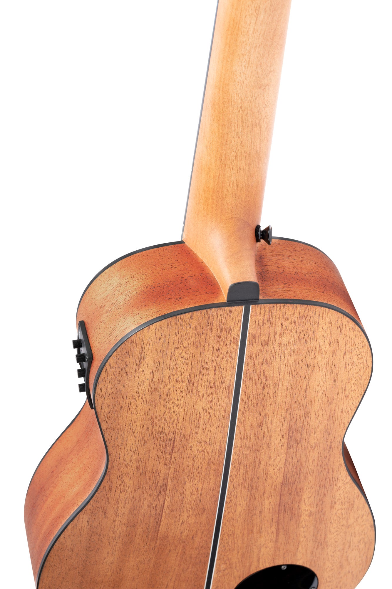 LIZZY, EQ MagusUkebass, table acajou, fond & éclisses acajou, manche acajou (45 mm au sillet), 15 frettes, housse, gaucher