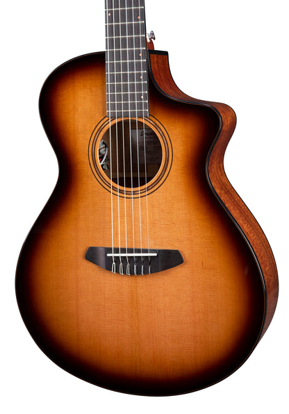 SOLO PRO CONCERT EDGEBURST NYLON CE, pan coupé, table cèdre rouge massif, f/e acajou massif, EQ Fishman Flex Plus-T, étui