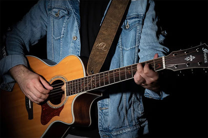 OSAR-3, courroie guitare, série Artist, cuir, largeur 7 cm, longueur 145 cm, desert stone