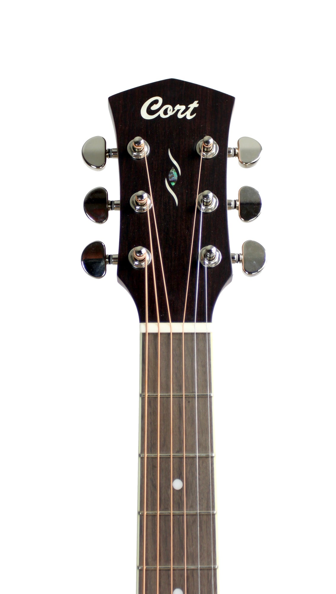 PURE-OC, forme OM pan coupé, table épicéa massif, f/e acajou massif, EQ Fishman Sonitone, housse, naturel satiné