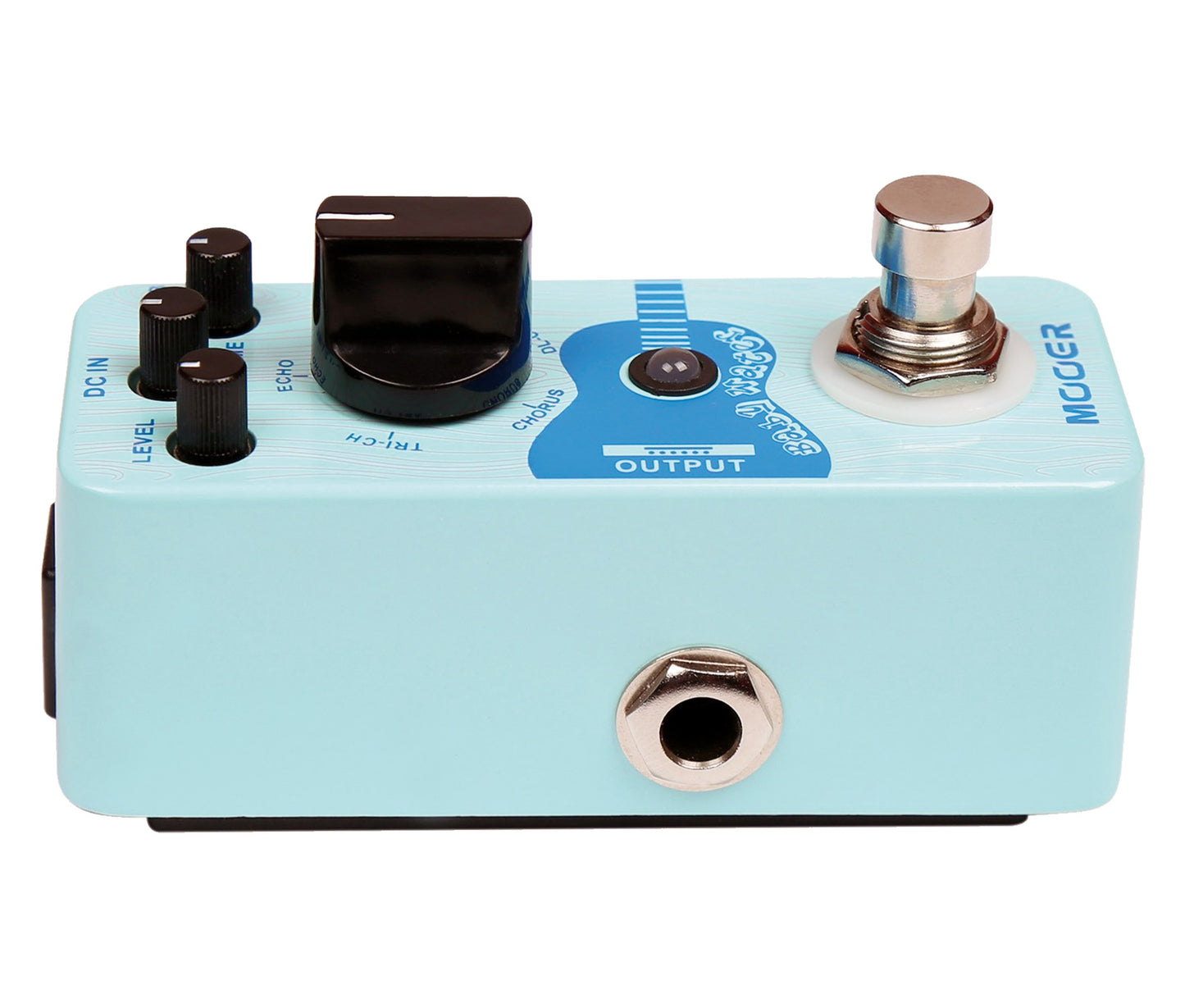 Pédale BABY WATER, délai et chorus haute qualité pour guitare acoustique, 5 modes, boîtier métal, true bypass, bleu