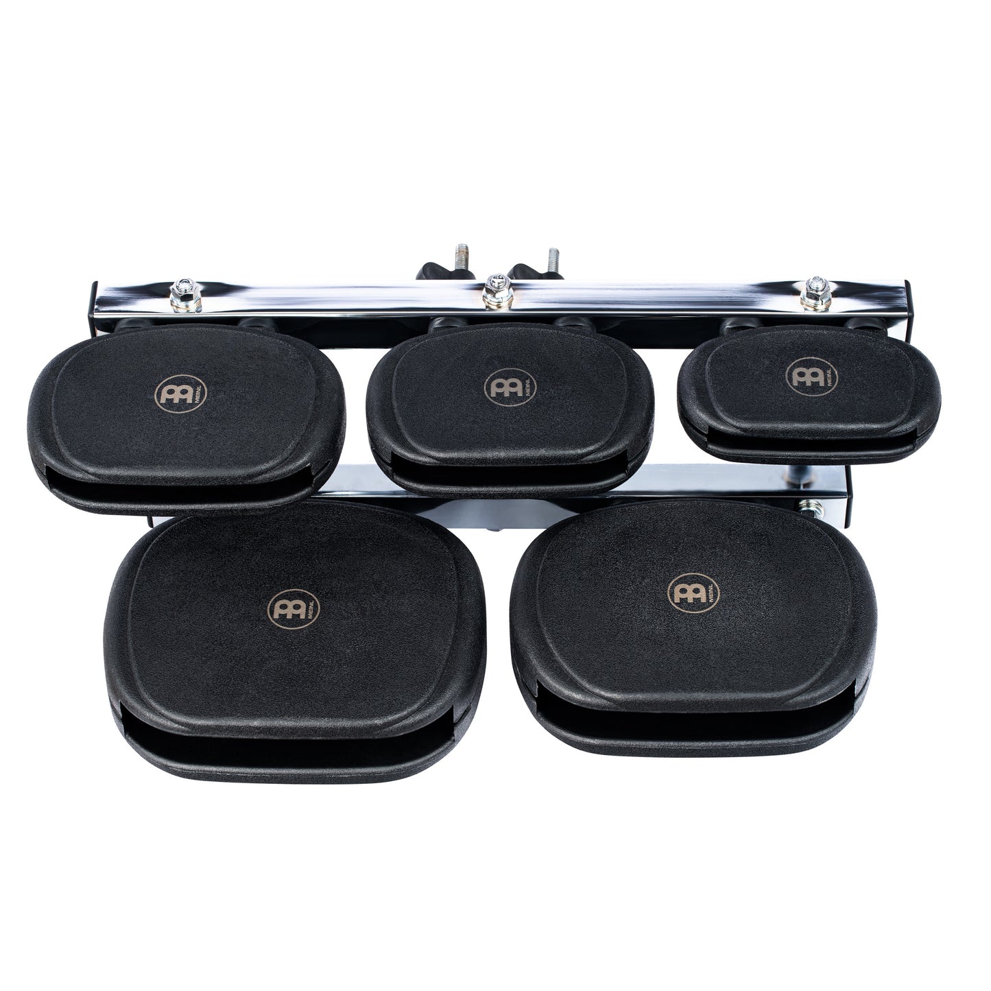SET TEMPLE BLOCKS MEINL. 5 BLOCKS SYNTHETIQUES SUR STRUCTURE METALLIQUE
