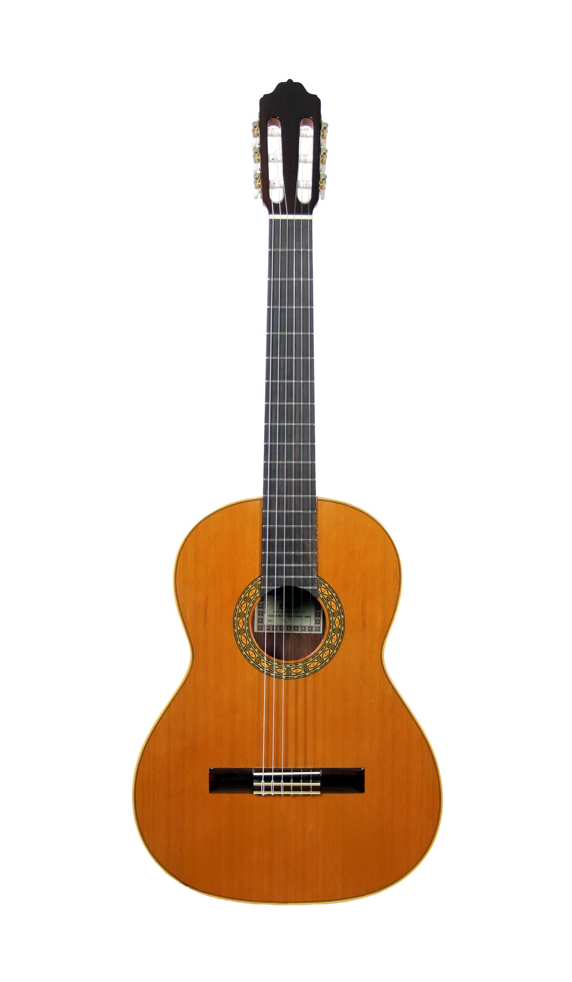 MOD.1, table cèdre massif, fond & éclisses bubinga, touche palissandre, manche okoumé, naturel pores ouverts