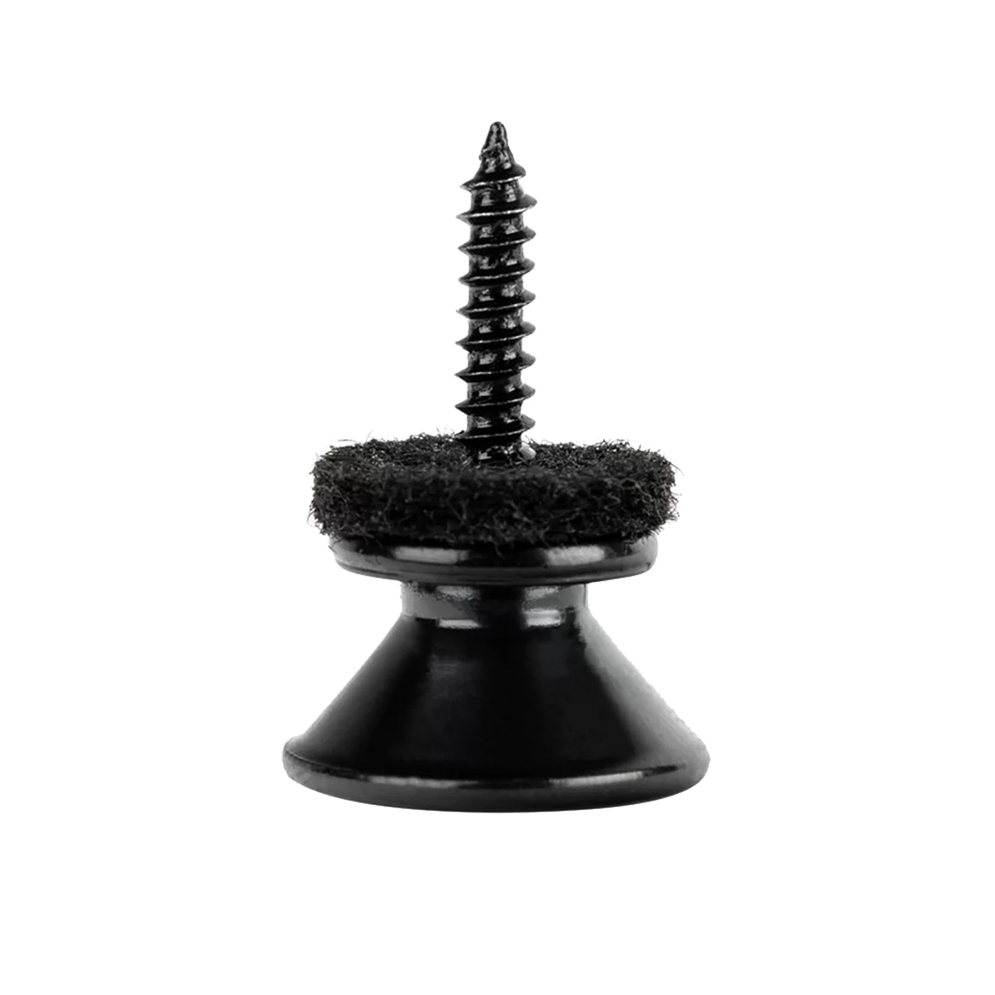 OSTP2-BK, paire d'attaches-courroie Ortega, avec feutrines et vis, noir