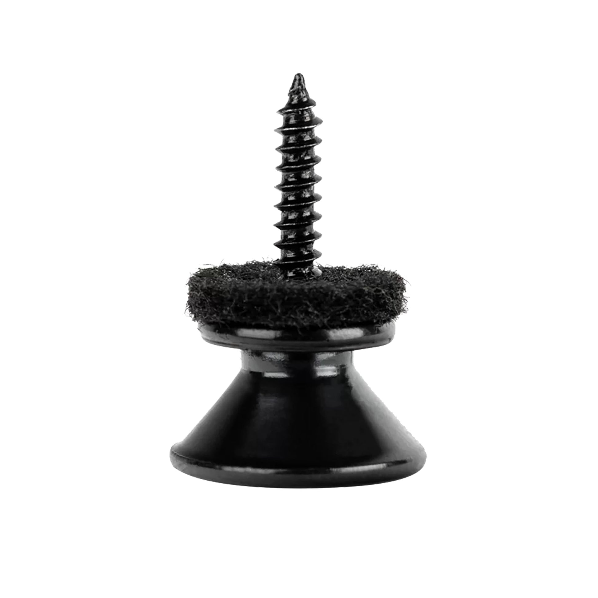 OSTP2-BK, paire d'attaches-courroie Ortega, avec feutrines et vis, noir