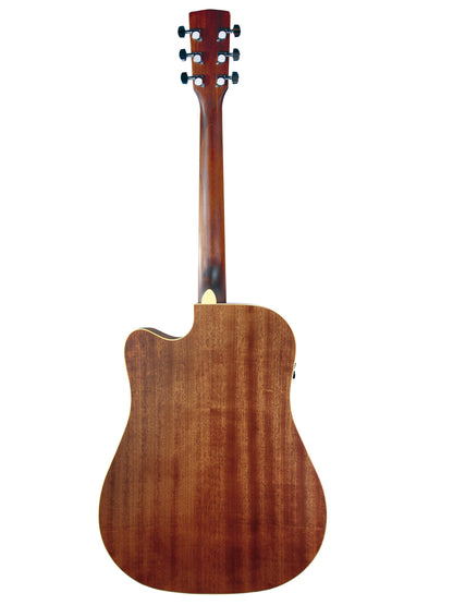 AD880CE, Dreadnought, table épicéa, fond & éclisses acajou, touche & chevalet merbau, EQ Cort CE304T, naturel satiné