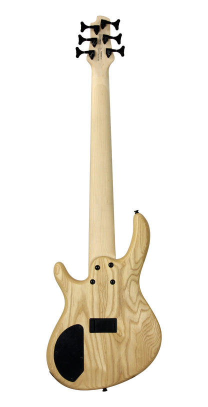 Action DLX AS, 6 cordes, corps frêne léger, micros Powersound, préampli 3 bandes Markbass, naturel pores ouverts