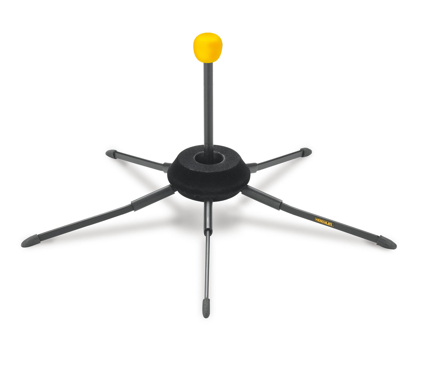 Support trompette repliable ultra-compact, se range dans le pavillon de l'instrument (poids: 0.3 kg, taille replié: 18 x 7 cm)