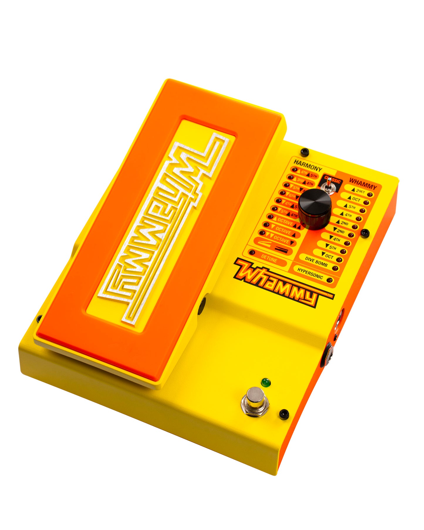 Pédale WHAMMY-MNEON, harmoniseur pour guitare et basse, version signature MonoNeon, mode Hypersonic, jaune et orange néon