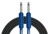 Kirlin IPCH241HBL6BK Cable Guitare 6M Jack Jack Bleu