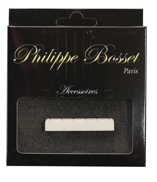 Sillet de tête pour guitare classique, os sculpté (52 x 6 x 9 mm)