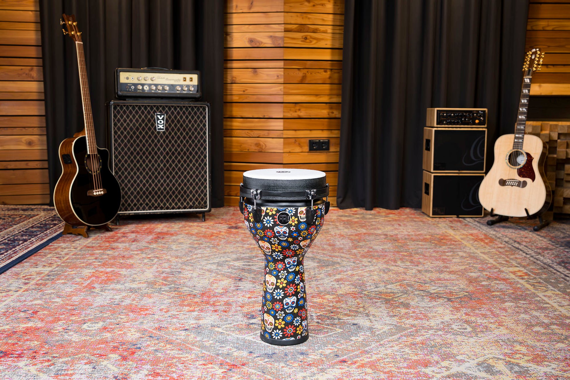 DJEMBE MEINL JUMBO SYNTHETIQUE 10" DAY OF THE DEAD