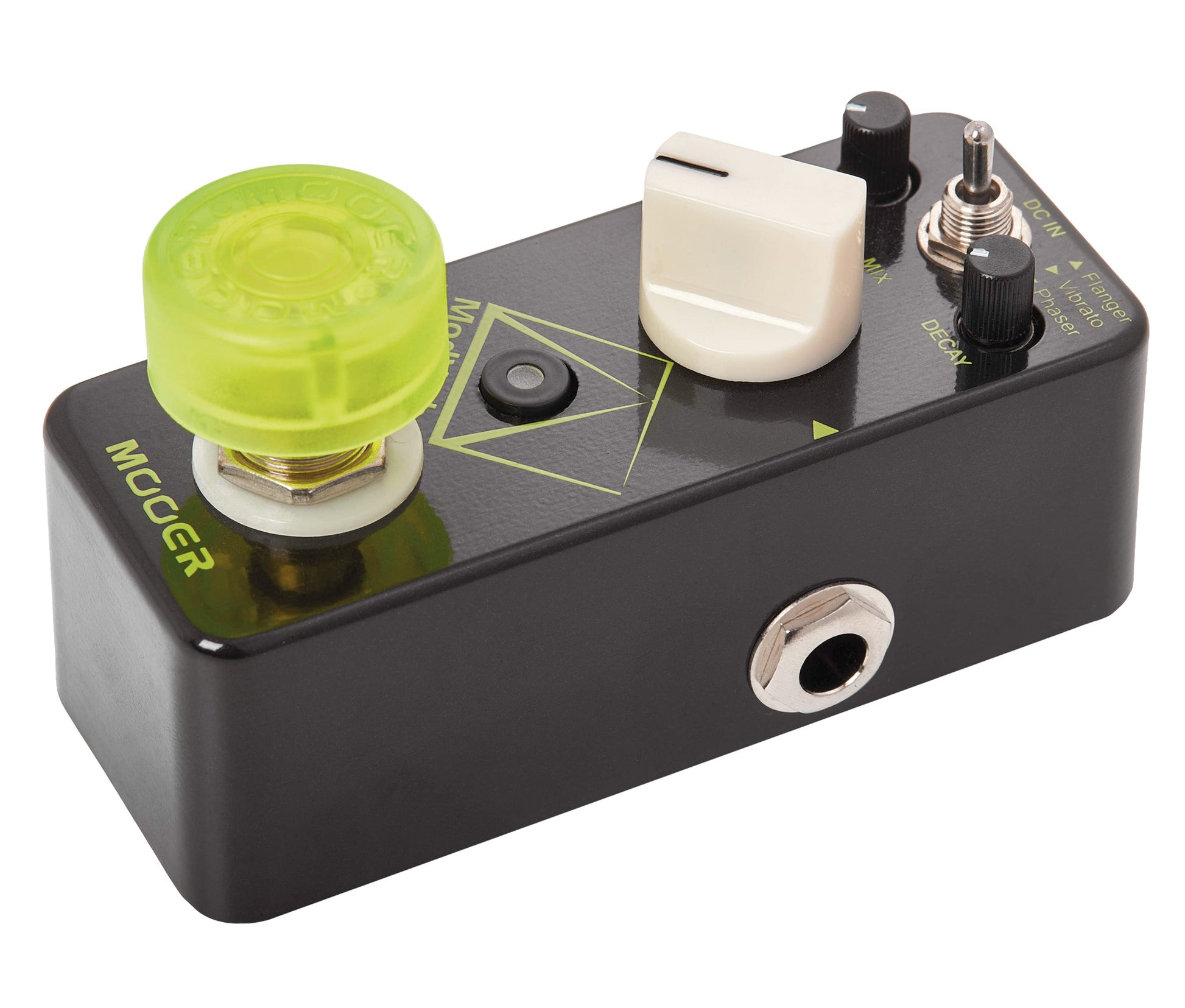 Pédale MODVERB, réverb numérique avec modulation 3 modes (Flanger/Vibrato/Phaser), boîtier métal, true bypass, noir