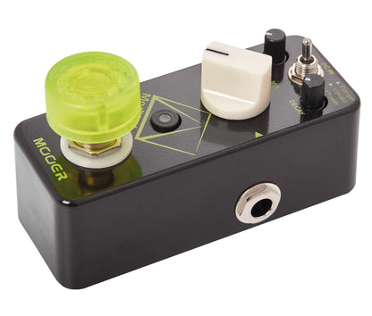 Pédale MODVERB, réverb numérique avec modulation 3 modes (Flanger/Vibrato/Phaser), boîtier métal, true bypass, noir