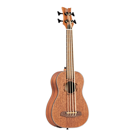 LIZZY, EQ MagusUkebass, table acajou, fond & éclisses acajou, manche acajou (45 mm au sillet), 15 frettes, housse, gaucher