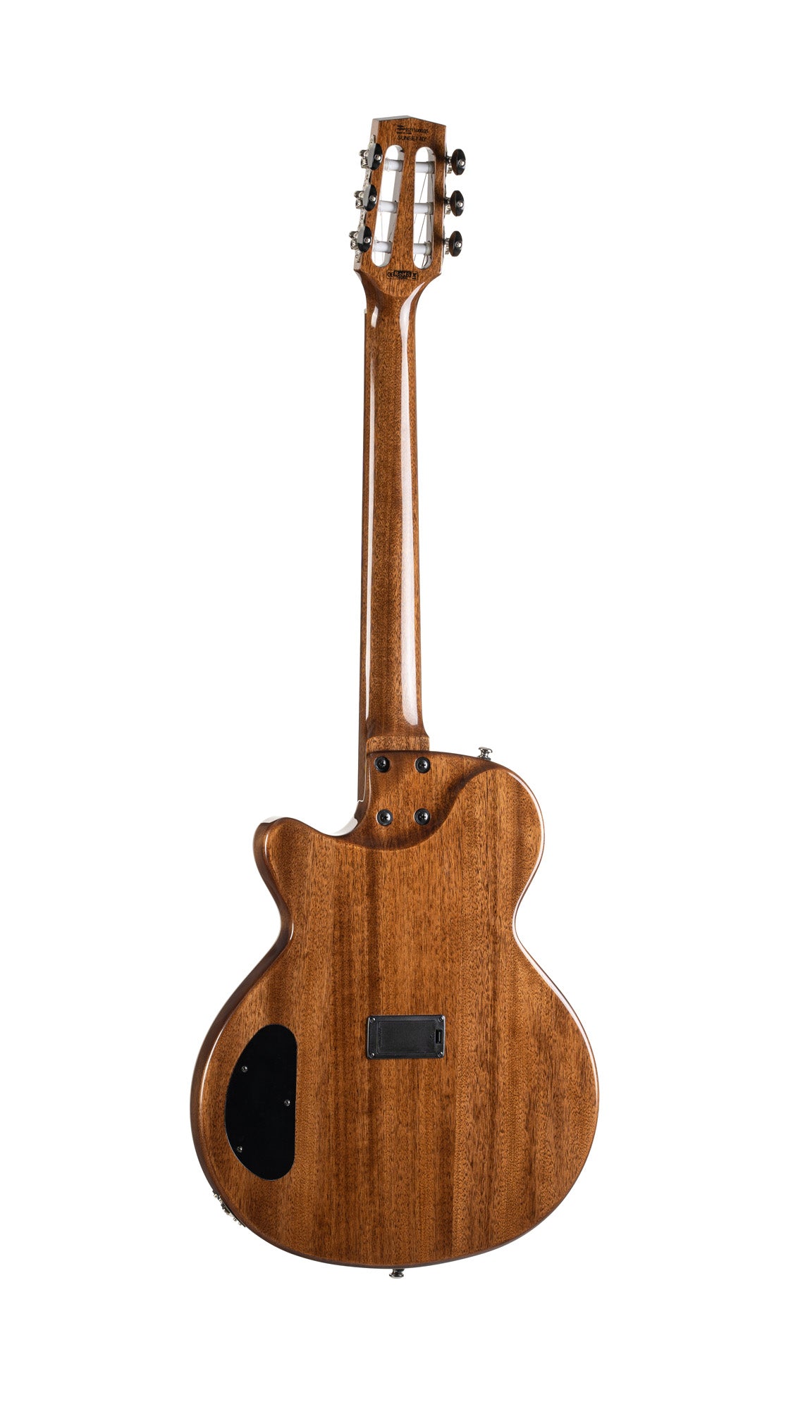 SUNSET NYLECTRIC II, table épicéa, corps acajou chambré, manche acajou, sillet 48 mm, EQ Fishman VTB, housse, naturel brillant