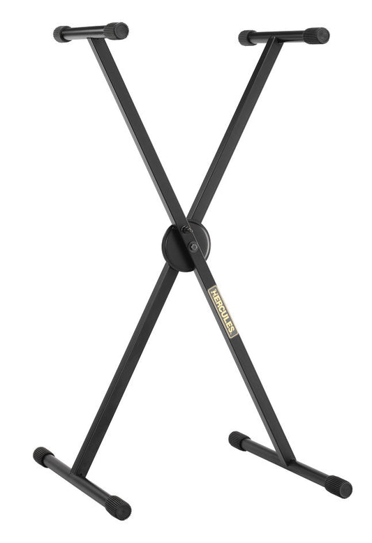 Support simple clavier en X, système EZ-LOK 5 niveaux et tubes acier 25.4 mm