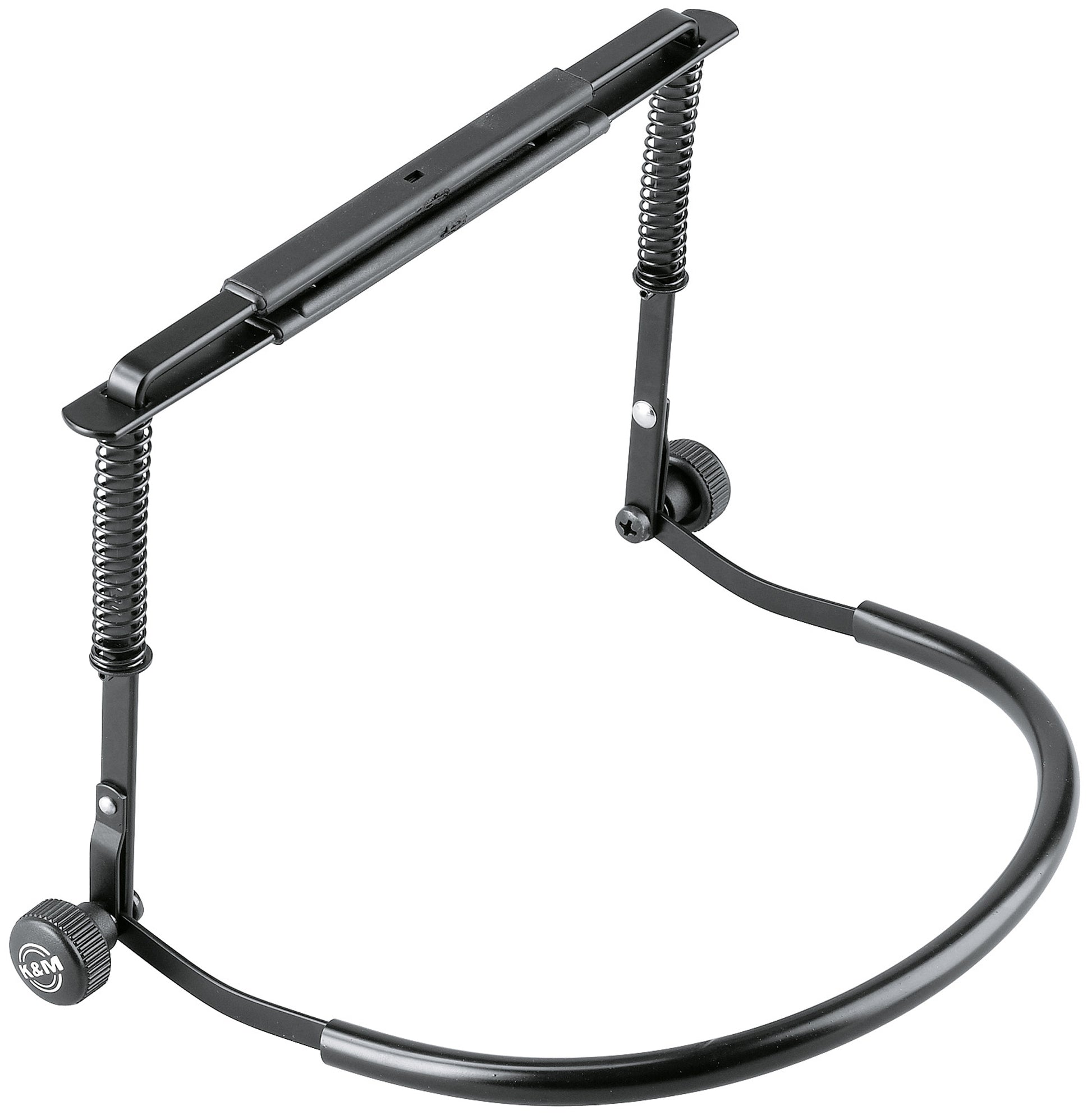 Support harmonica, modèle adapté aux harmonicas blues, taille maximale de l'instrument: 185 x 43 mm, poids: 0.26 kg, noir