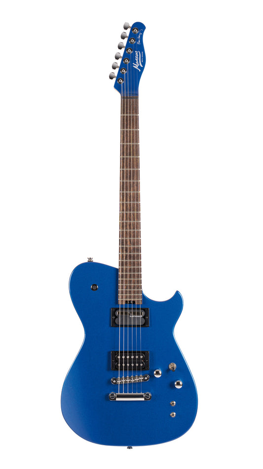 MBM-2H-SUS, signature Matt Bellamy, corps tilleul, manche érable, micros Manson & Sustainiac ,"Kill" bouton, bleu