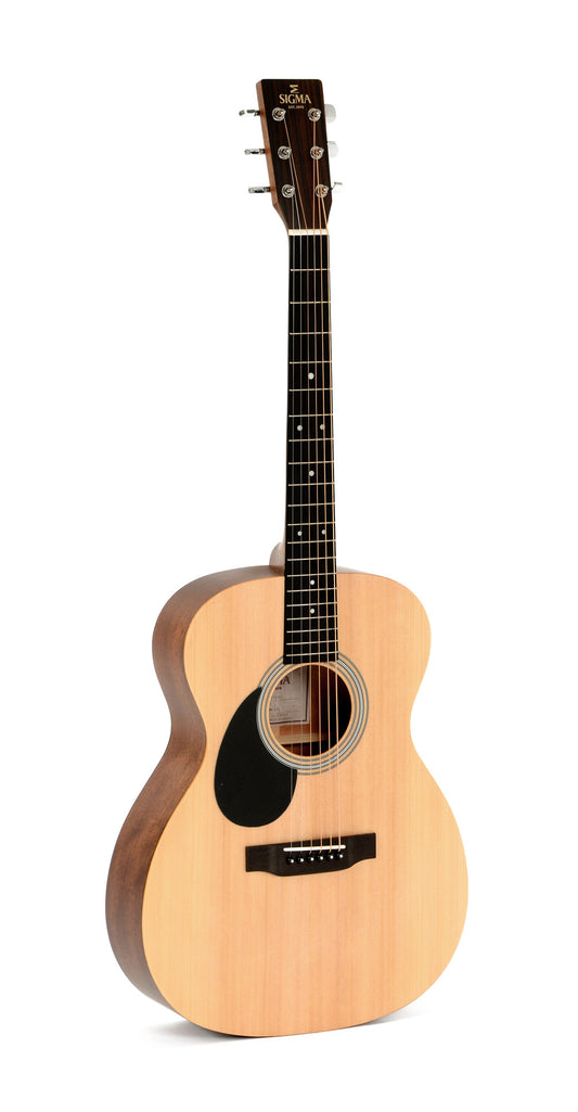 Modèle OMM-STL, Orchestra Model, table épicéa massif, f/e acajou, touche micarta, naturel satiné, gaucher